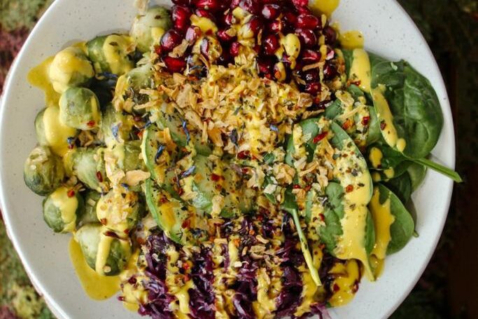 Nachhaltige vegetarische und vegane Gerichte im Blattwerk Café