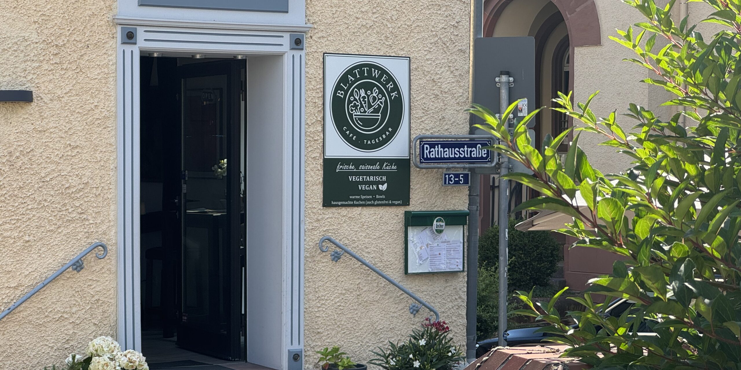 Vegetarische Pizza im Blattwerk Café Bad Homburg Vegetarische Pizza im Blattwerk Café Bad Homburg